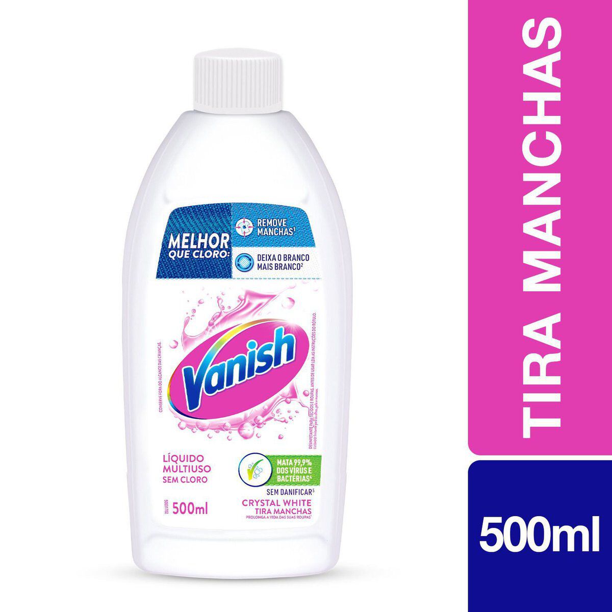 Tira-Manchas Gel Multiuso Vanish Crystal White Frasco 500ml