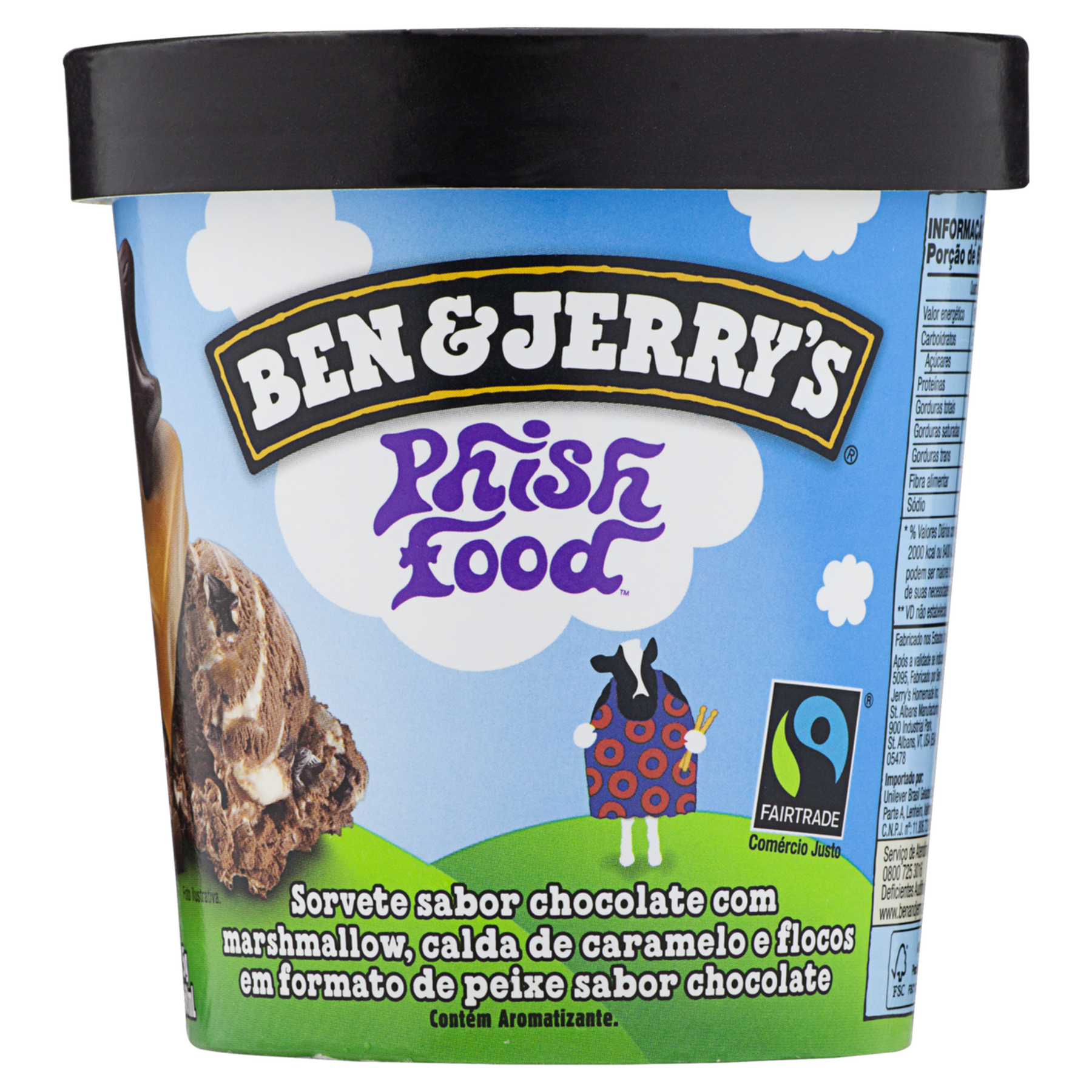 Sorvete Phish Food Ben e Jerrys Pote 458ml