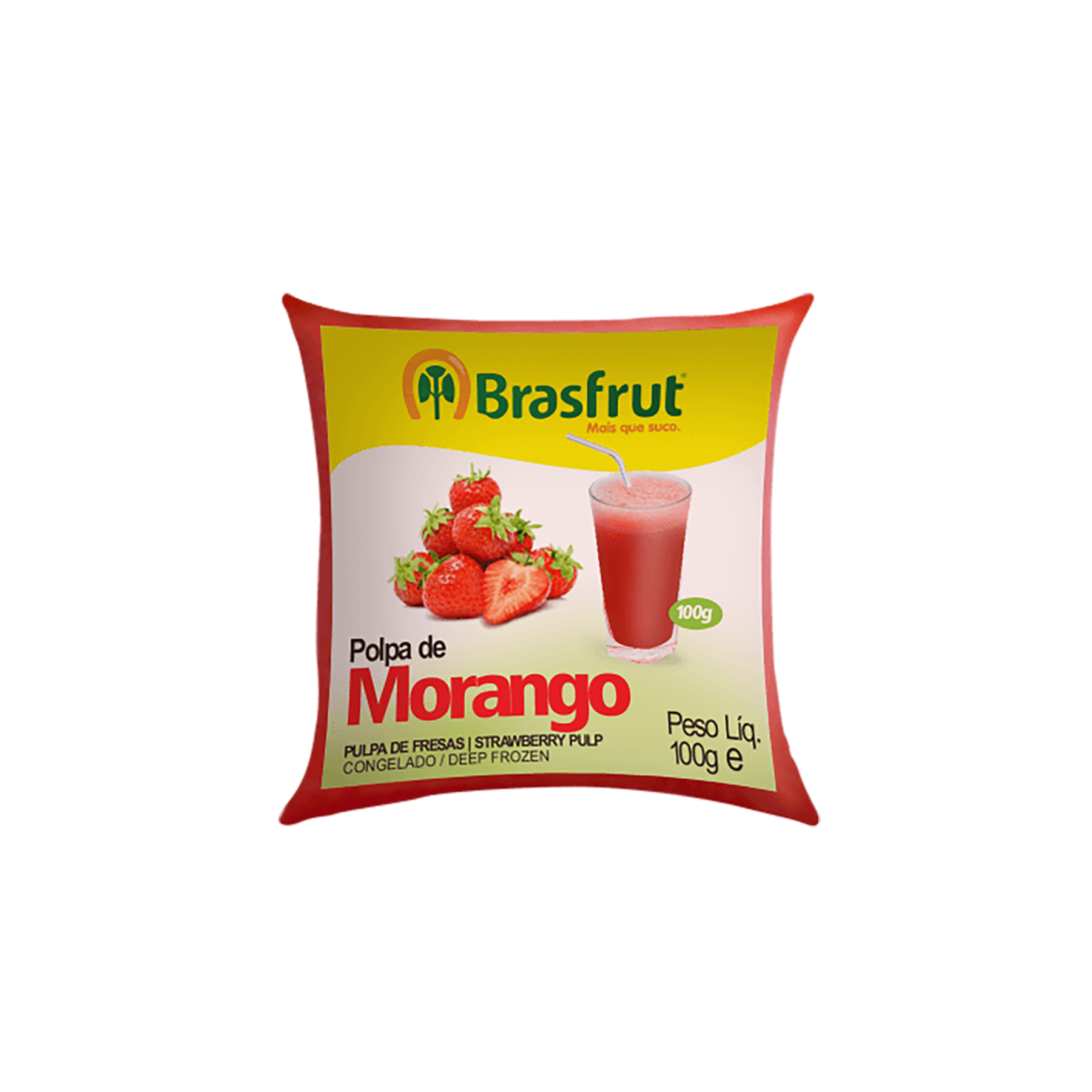 Polpa Morango Congelado Brasfrut 100g