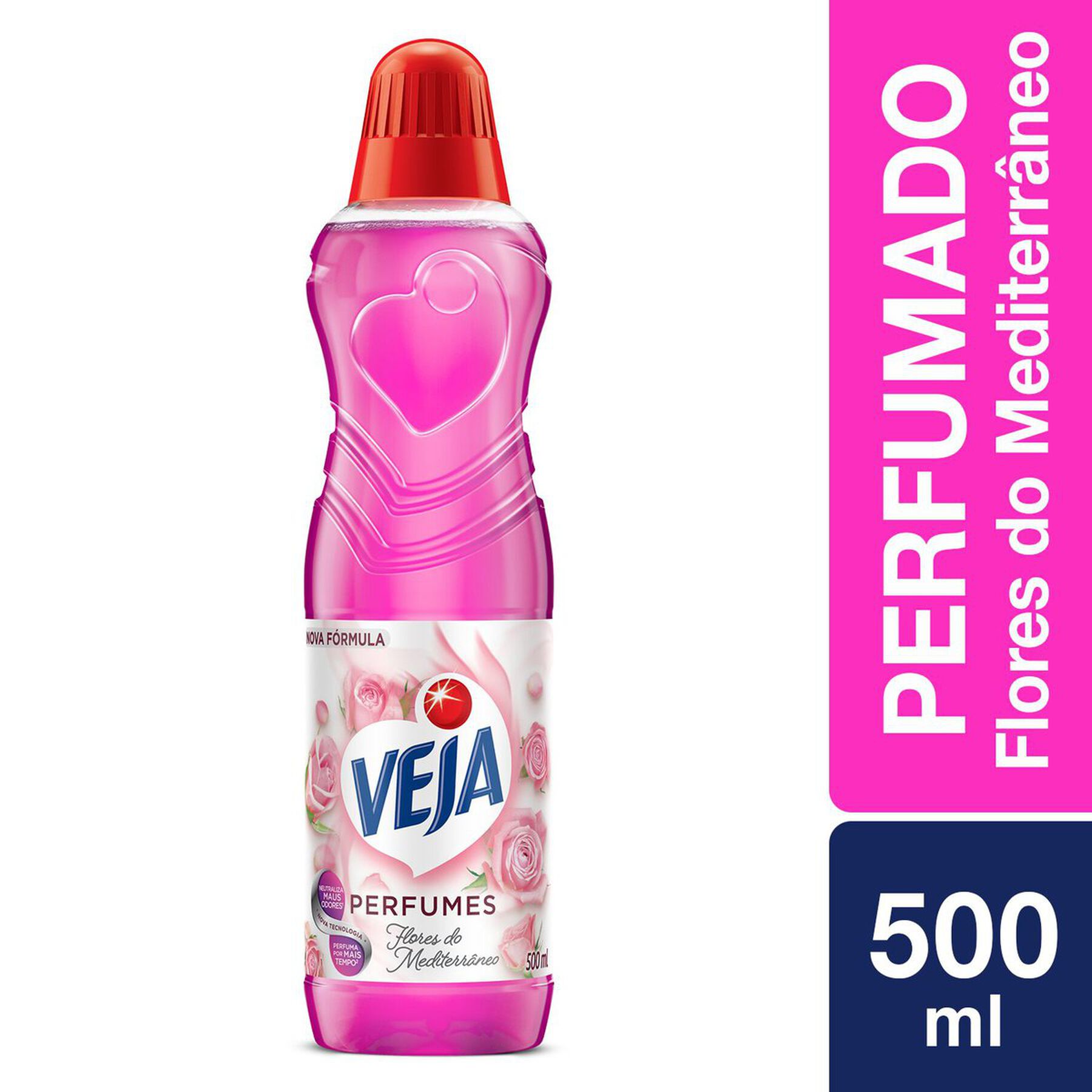 Limpador Perfumado Flores do Mediterrâneo Veja Perfumes Frasco 500ml