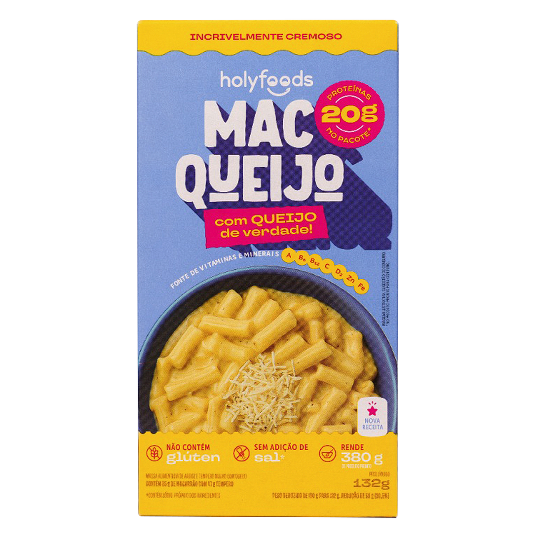 Macarrão Mac Queijo Holysoup Caixa 132g