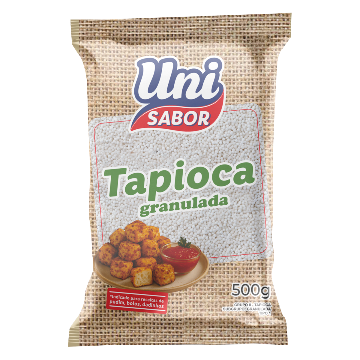 Tapioca Granulada Uni Sabor Pacote 500g