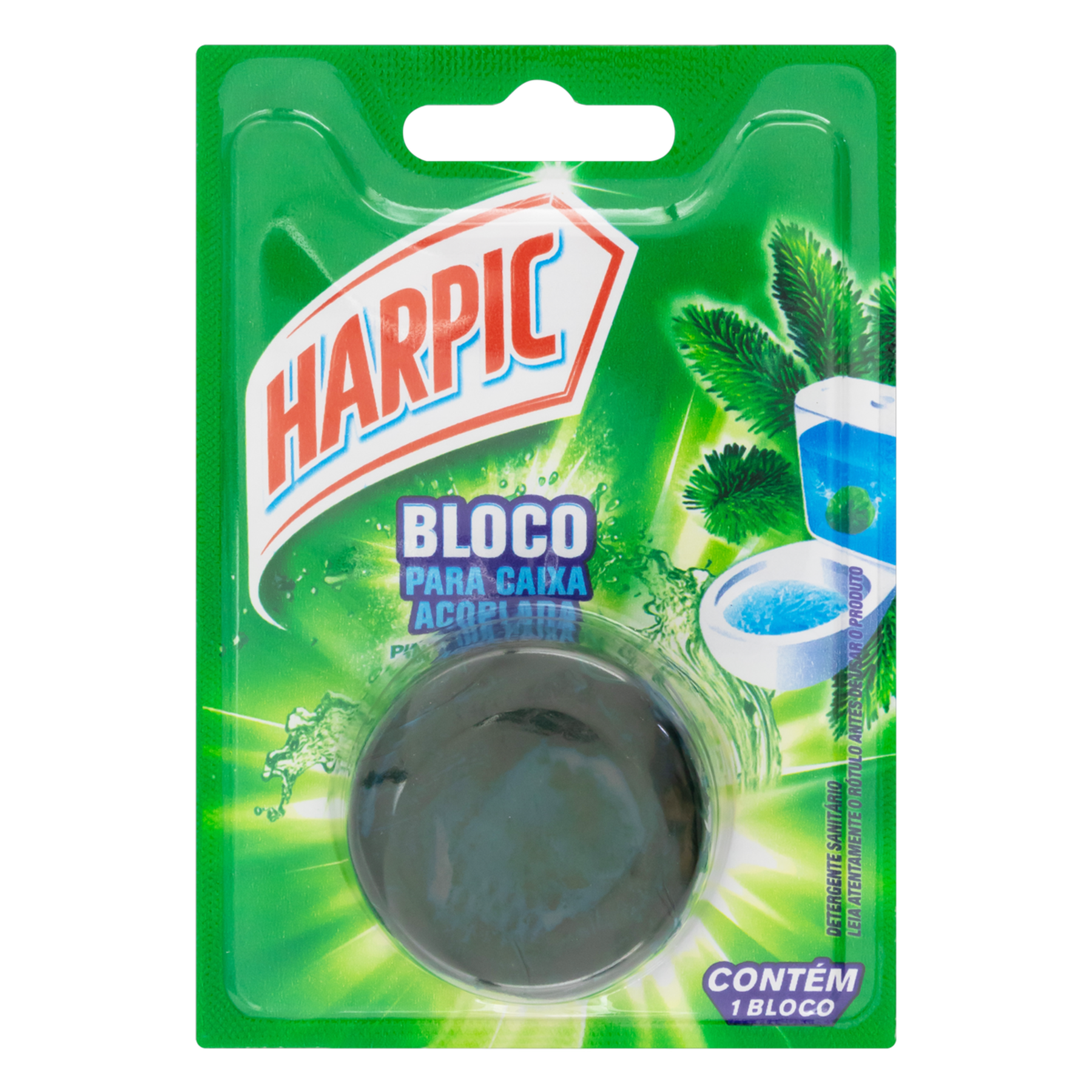 Detergente Sanitário Bloco para Caixa Acoplada Pinho Campestre Harpic