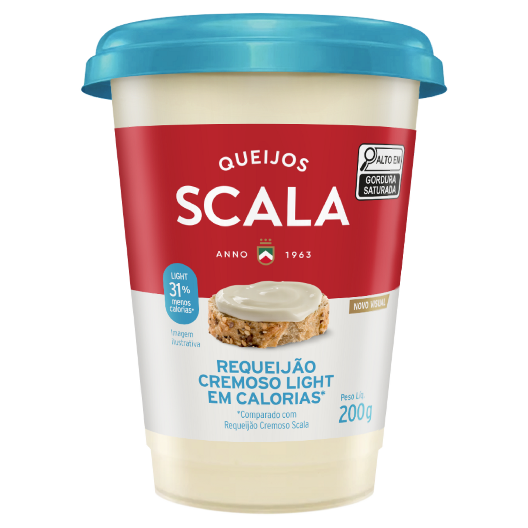 Requeij&atilde;o Cremoso Light Scala Copo 200g