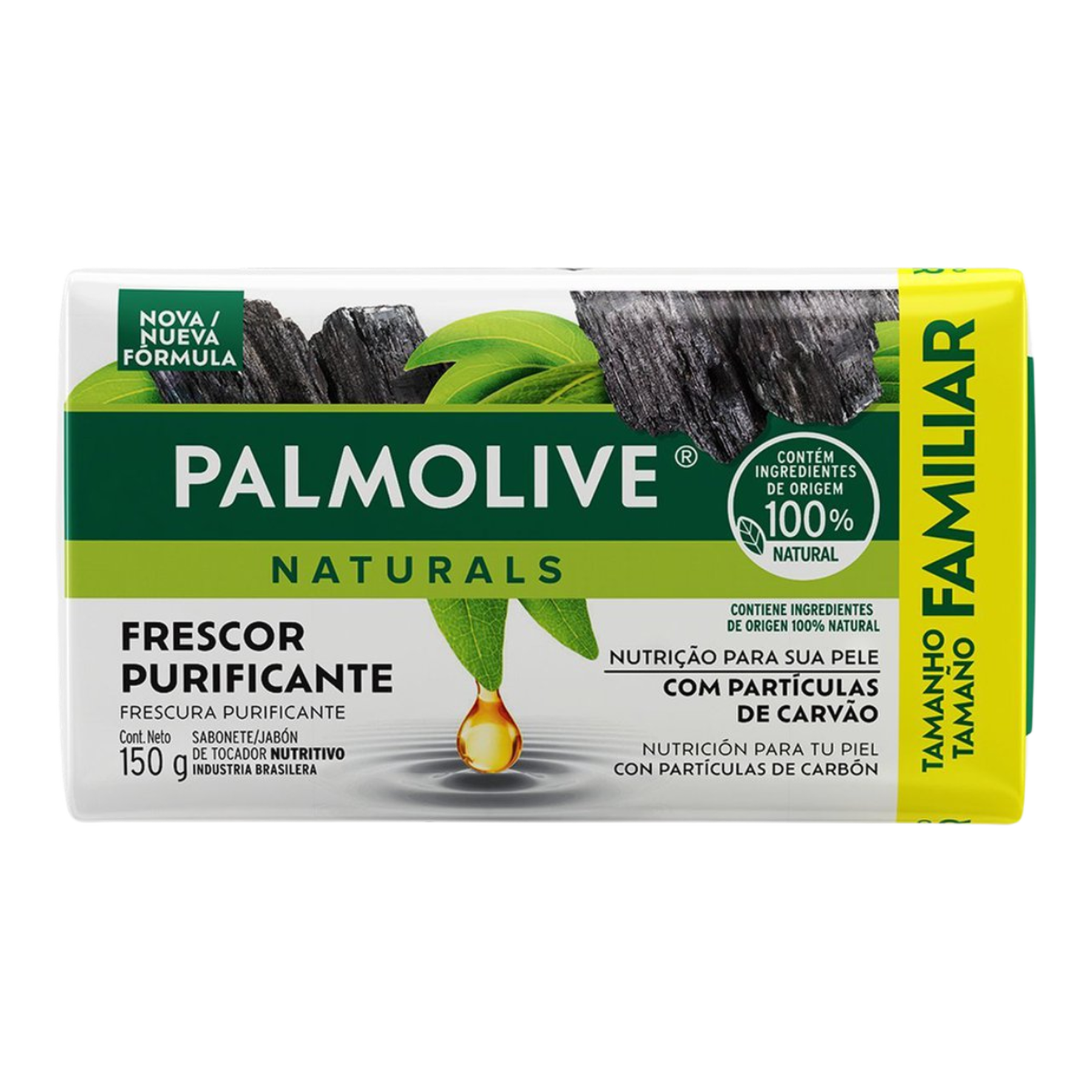Sabonete Barra Palmolive Naturals Frescor Purificante Envolt&oacute;rio 150g