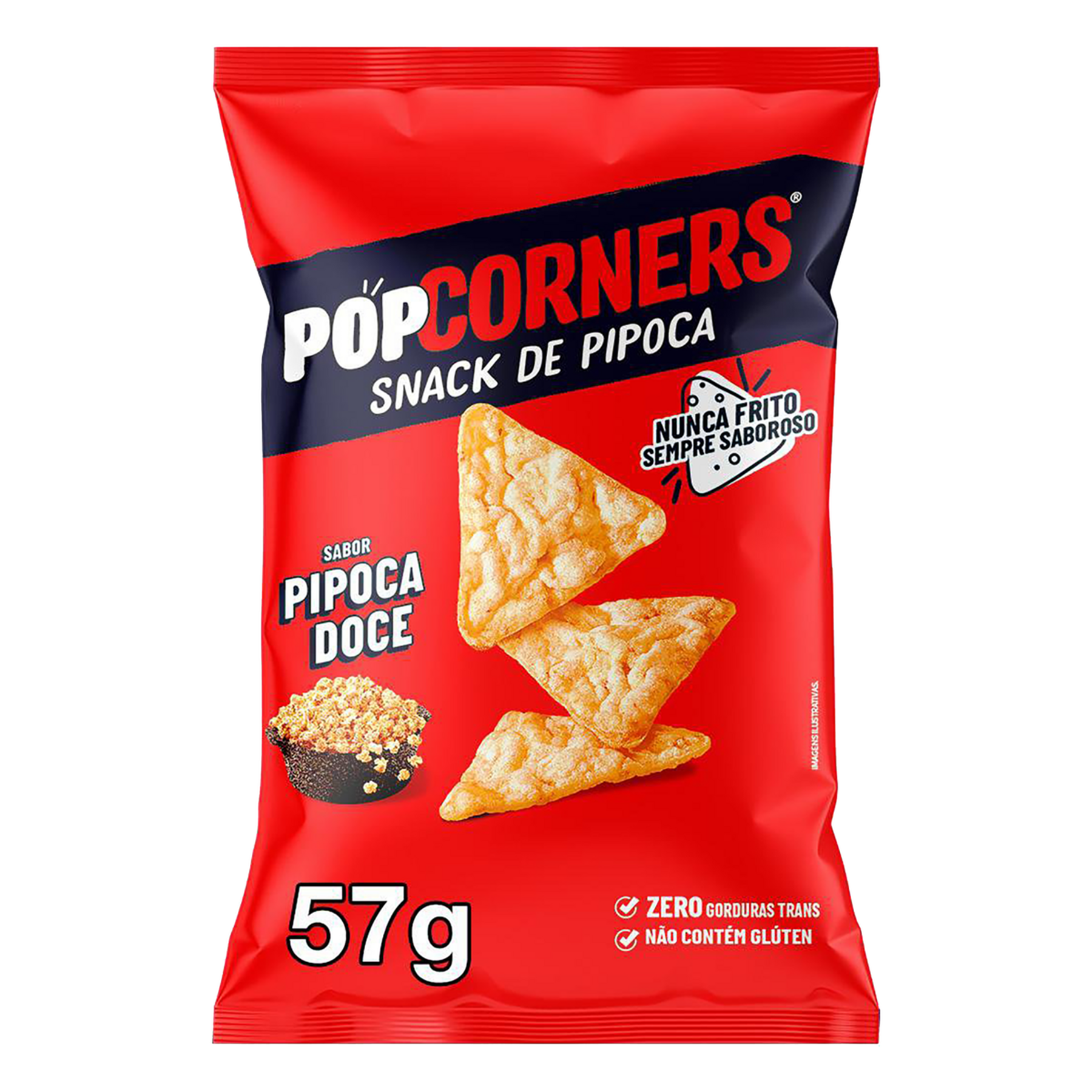 Salgadinho de Milho Adocicado Kettle Corn Popcorners Pacote 57g