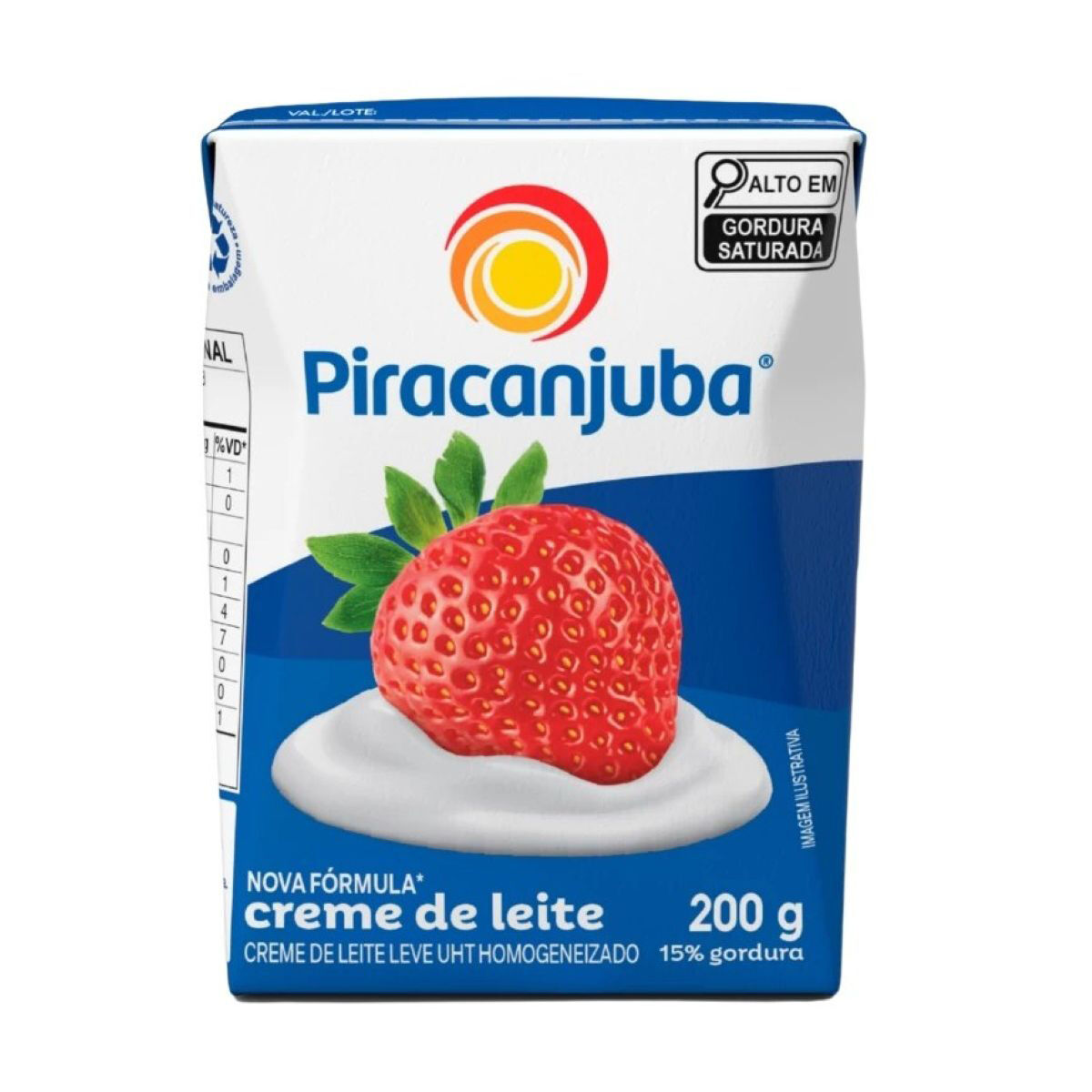 Creme de Leite UHT Homogeneizado Piracanjuba Caixa 200g