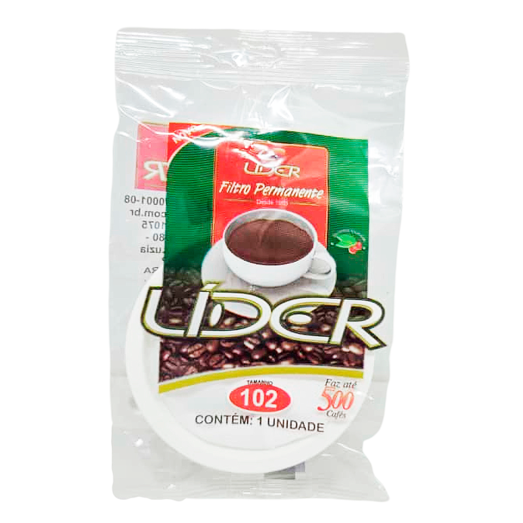 Filtro Permanente para Caf&eacute; L&iacute;der Tam. 102