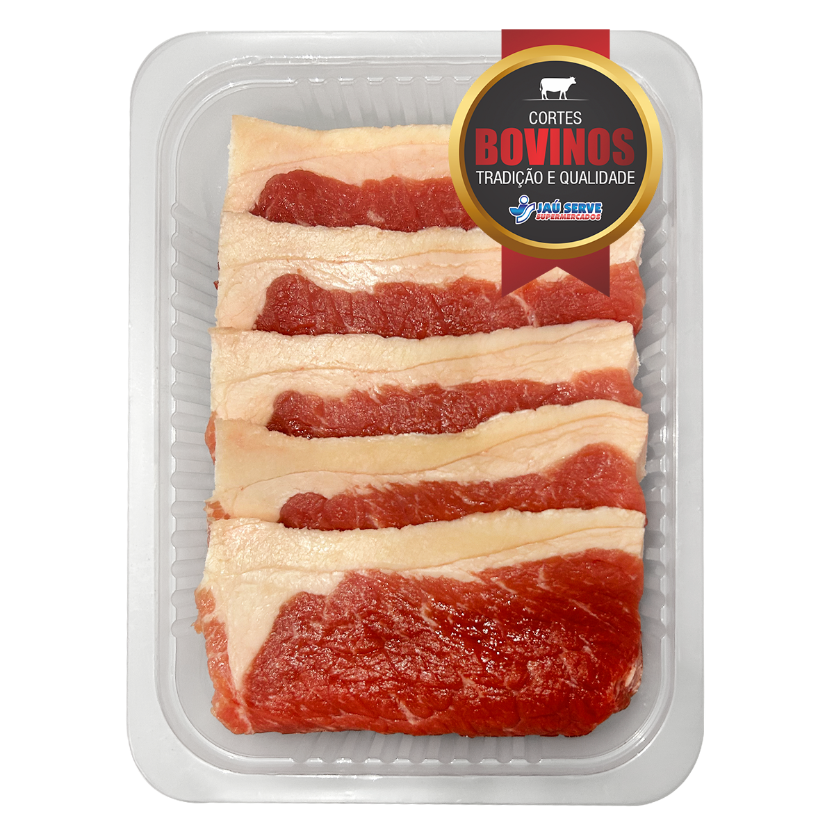 Cox&atilde;o Duro Bovino Bife Strett Especial Bandeja aprox. 325g