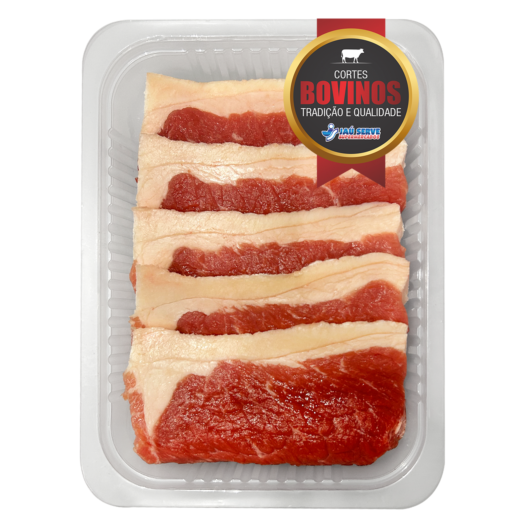 Cox&atilde;o Duro Bovino Bife Strett Especial Bandeja aprox. 325g