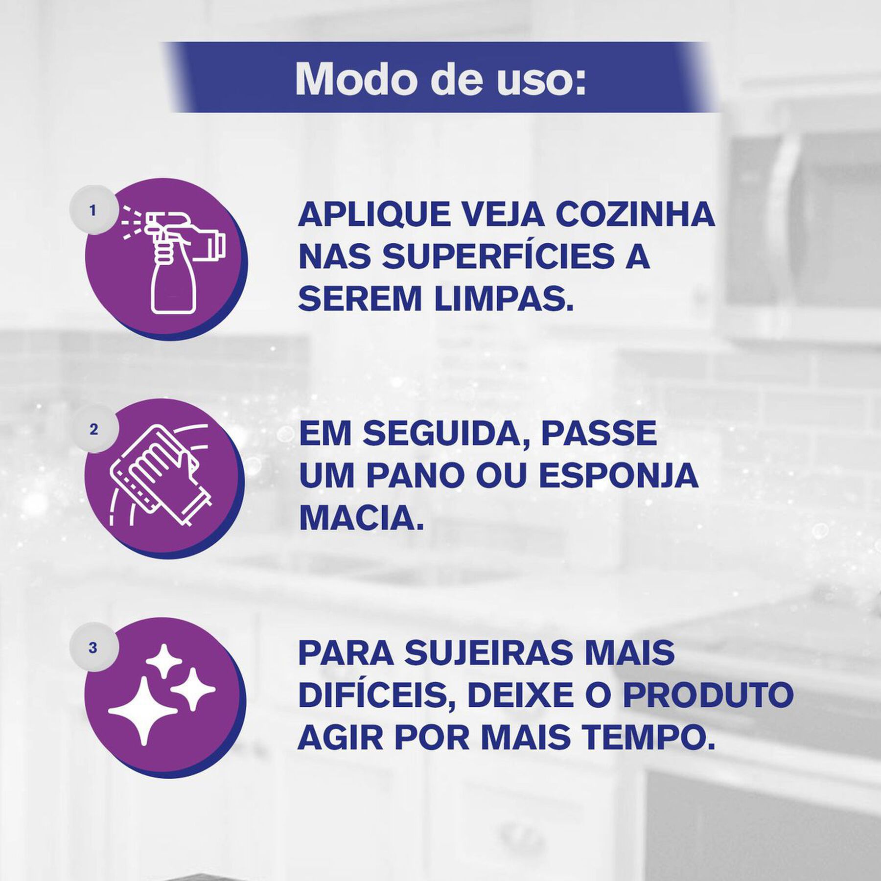 Limpador Desengordurante Cozinha Lavanda Veja Squeeze 500ml - Embalagem Grátis 20% de Desconto
