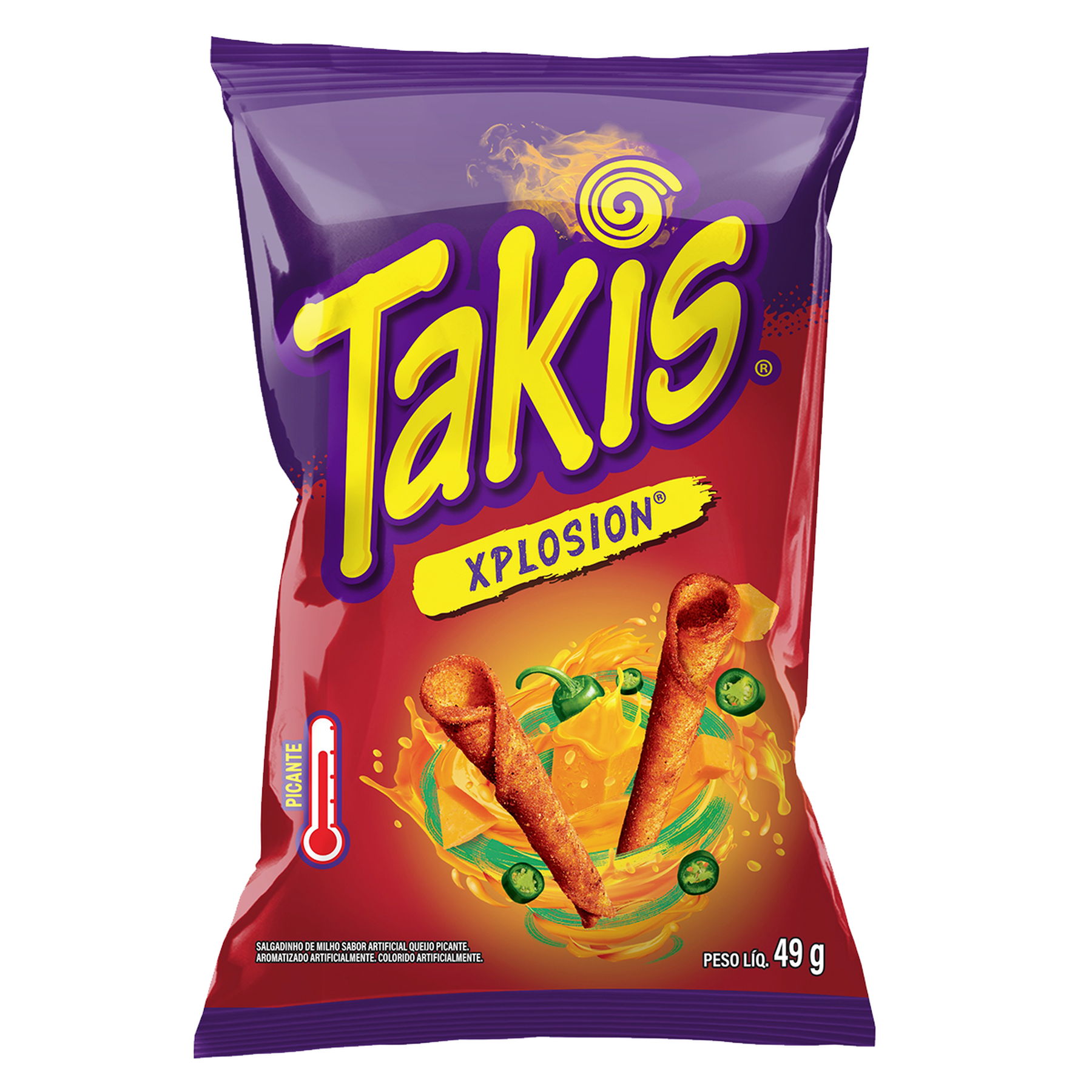 Salgadinho de Milho Picante Xplosion Takis Pacote 49g