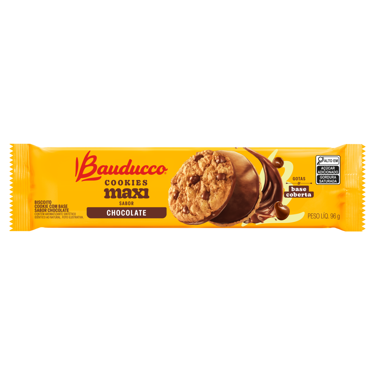 Biscoito Cookies Chocolate Maxi Bauducco 96g