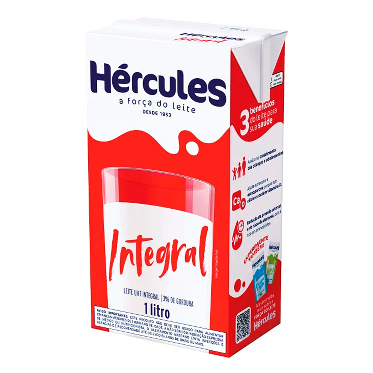 Leite Integral H&eacute;rcules 1l
