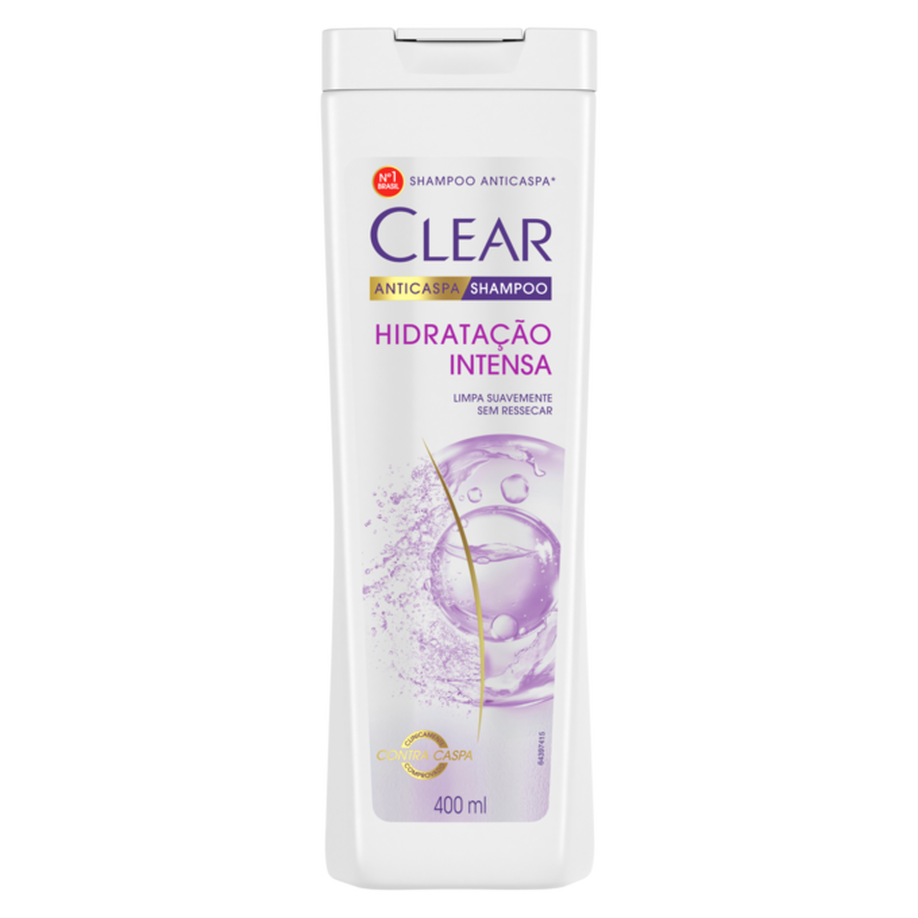 Shampoo Anticaspa Clear Hidrata&ccedil;&atilde;o Intensa Frasco 400ml
