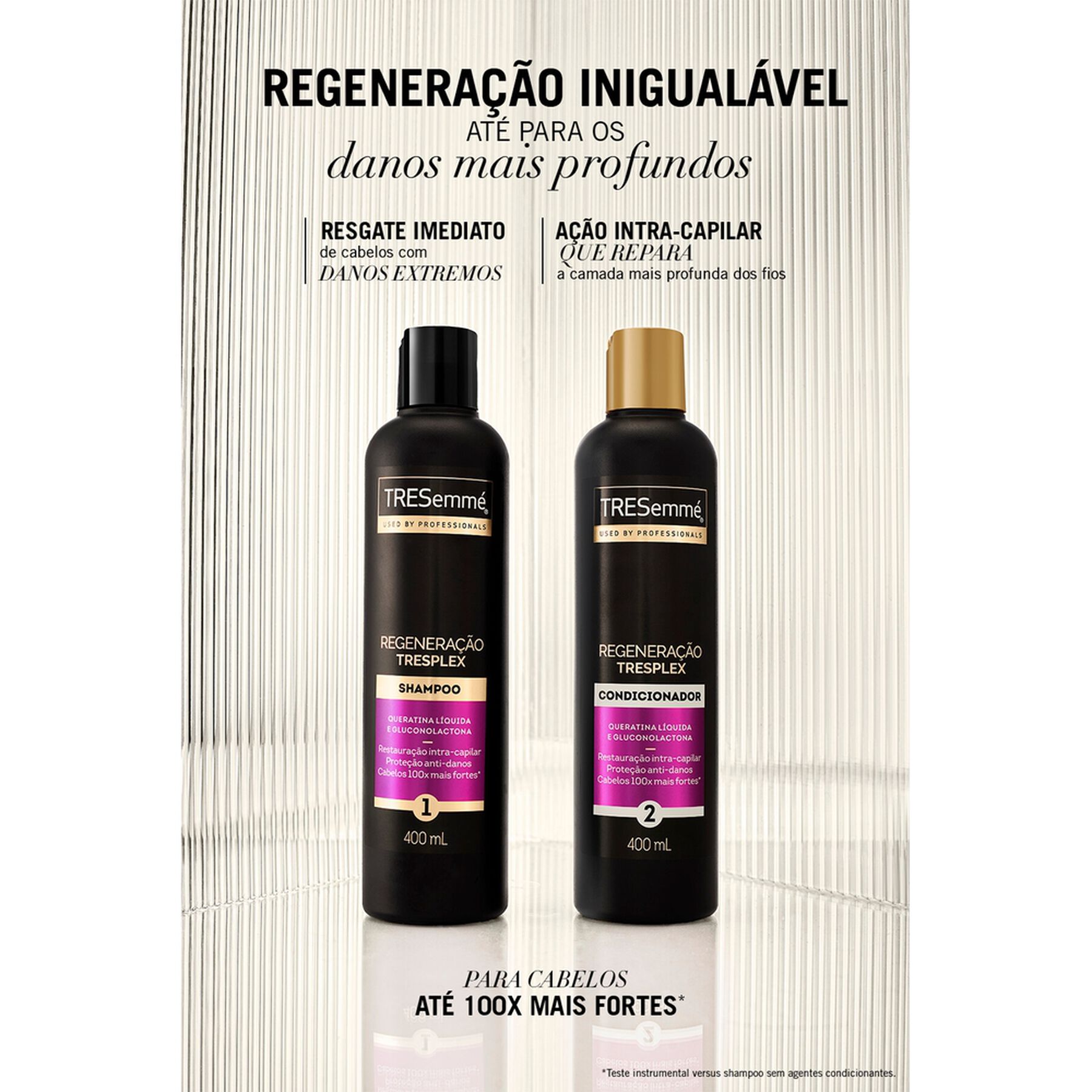Condicionador Tresplex Regeneração Tendências de Salão Tresemmé Frasco 400ml
