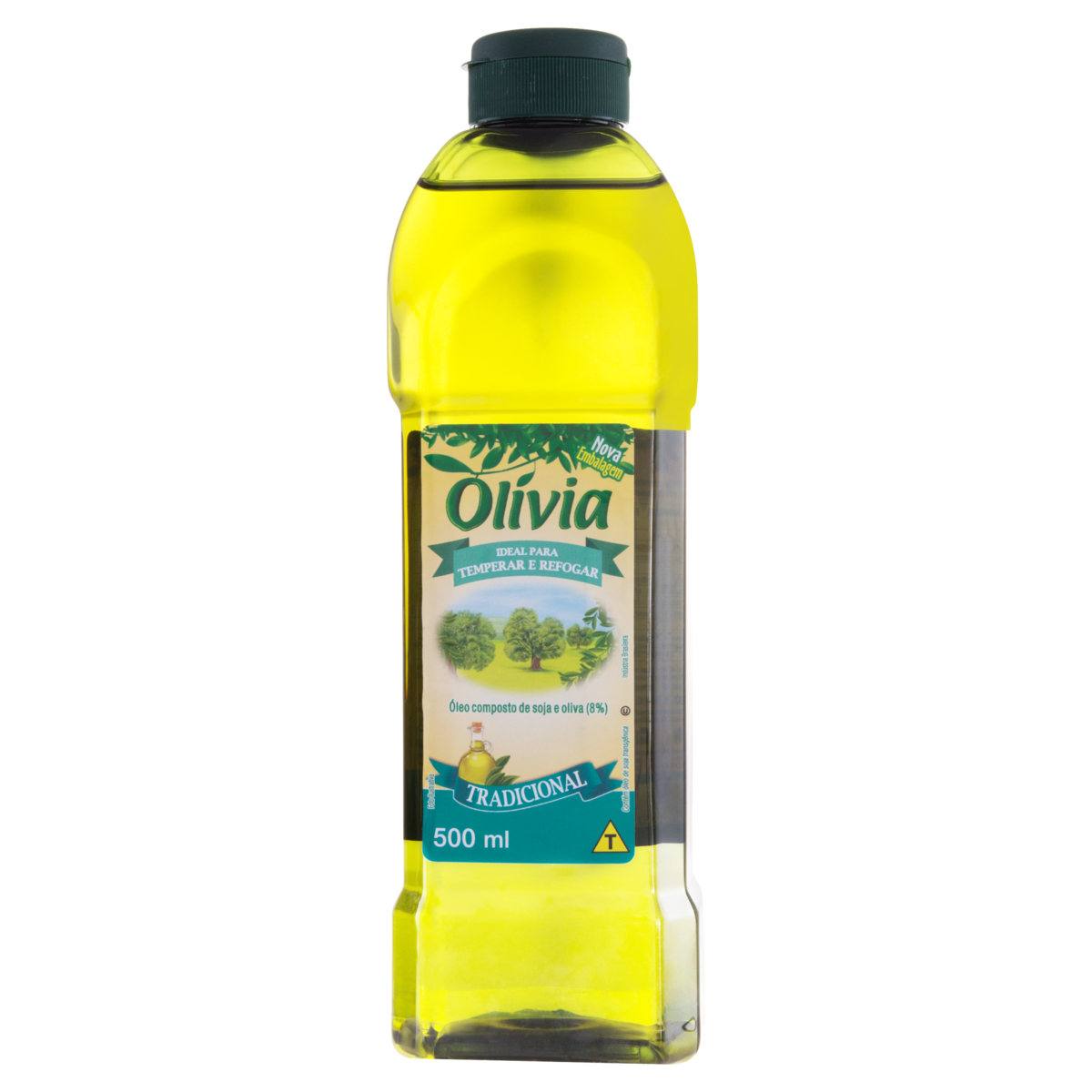 &Oacute;leo Composto de Soja e Oliva Tradicional Ol&iacute;via Garrafa 500ml