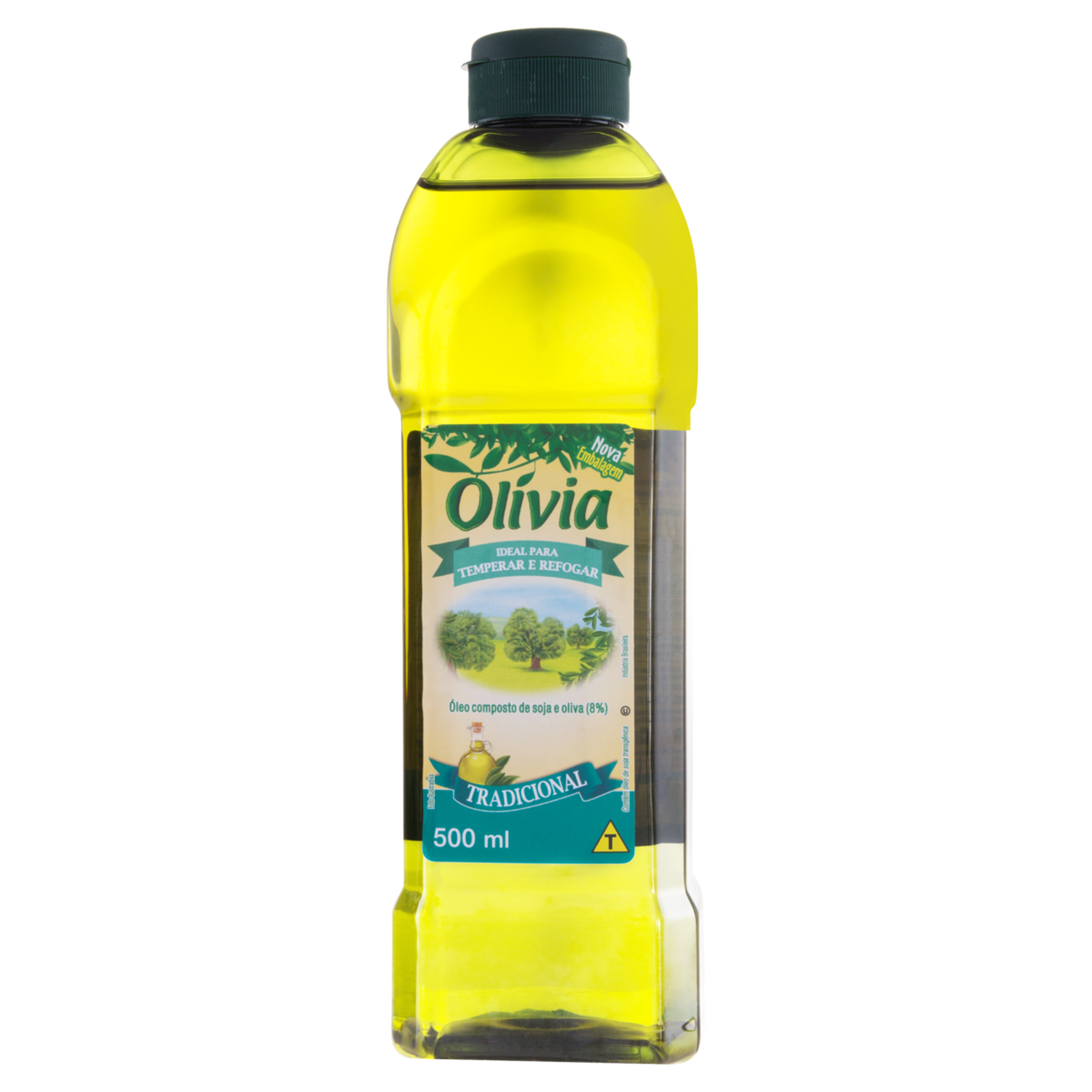 Óleo Composto de Soja e Oliva Tradicional Olívia Garrafa 500ml