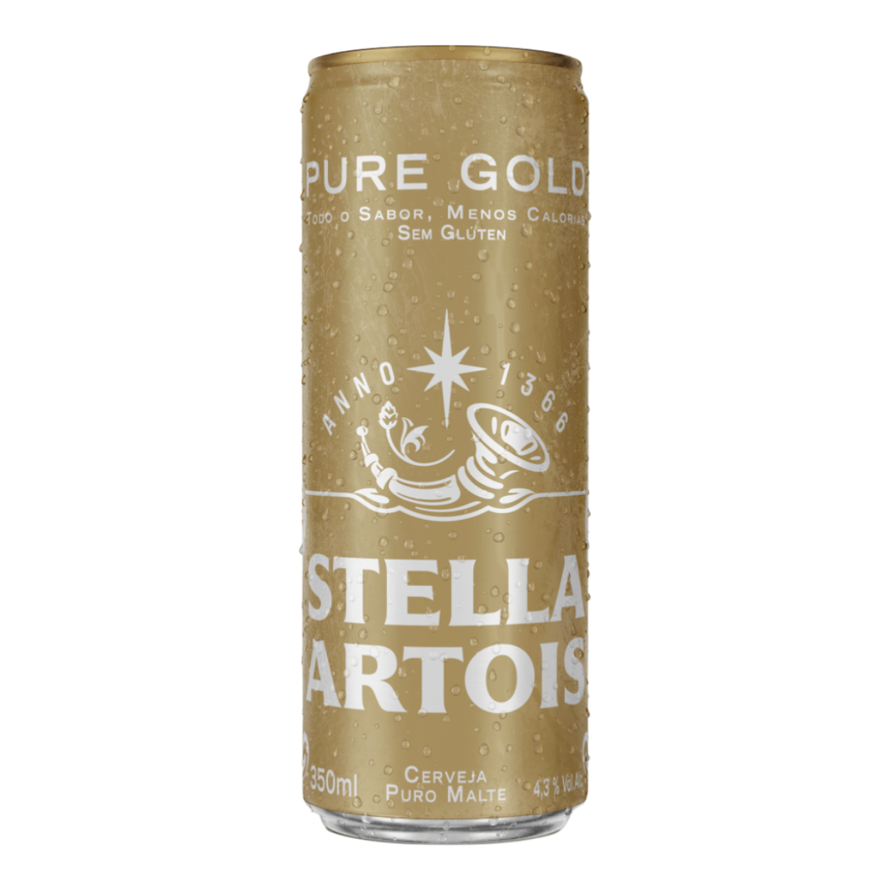 Cerveja Puro Malte Pure Gold Sem Gl&uacute;ten Stella Artois Lata 350ml