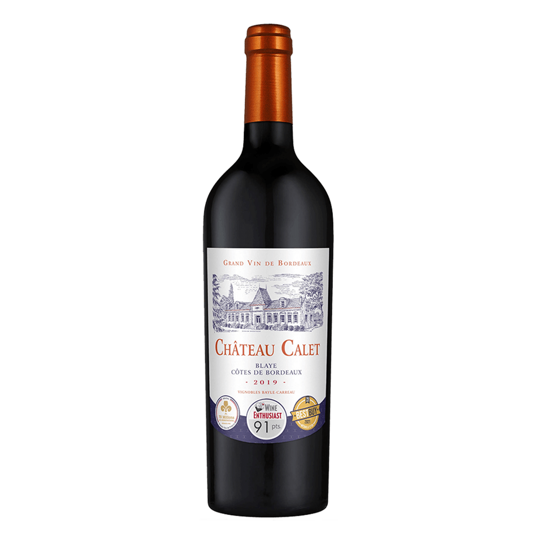 Vinho Tinto Château Calet Garrafa 750ml