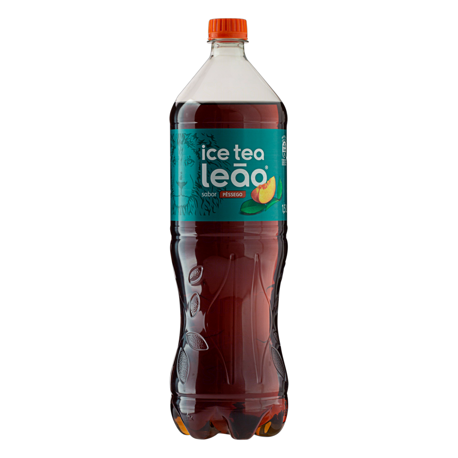 Chá Preto Ice Tea Pêssego Leão Garrafa 1,5l 