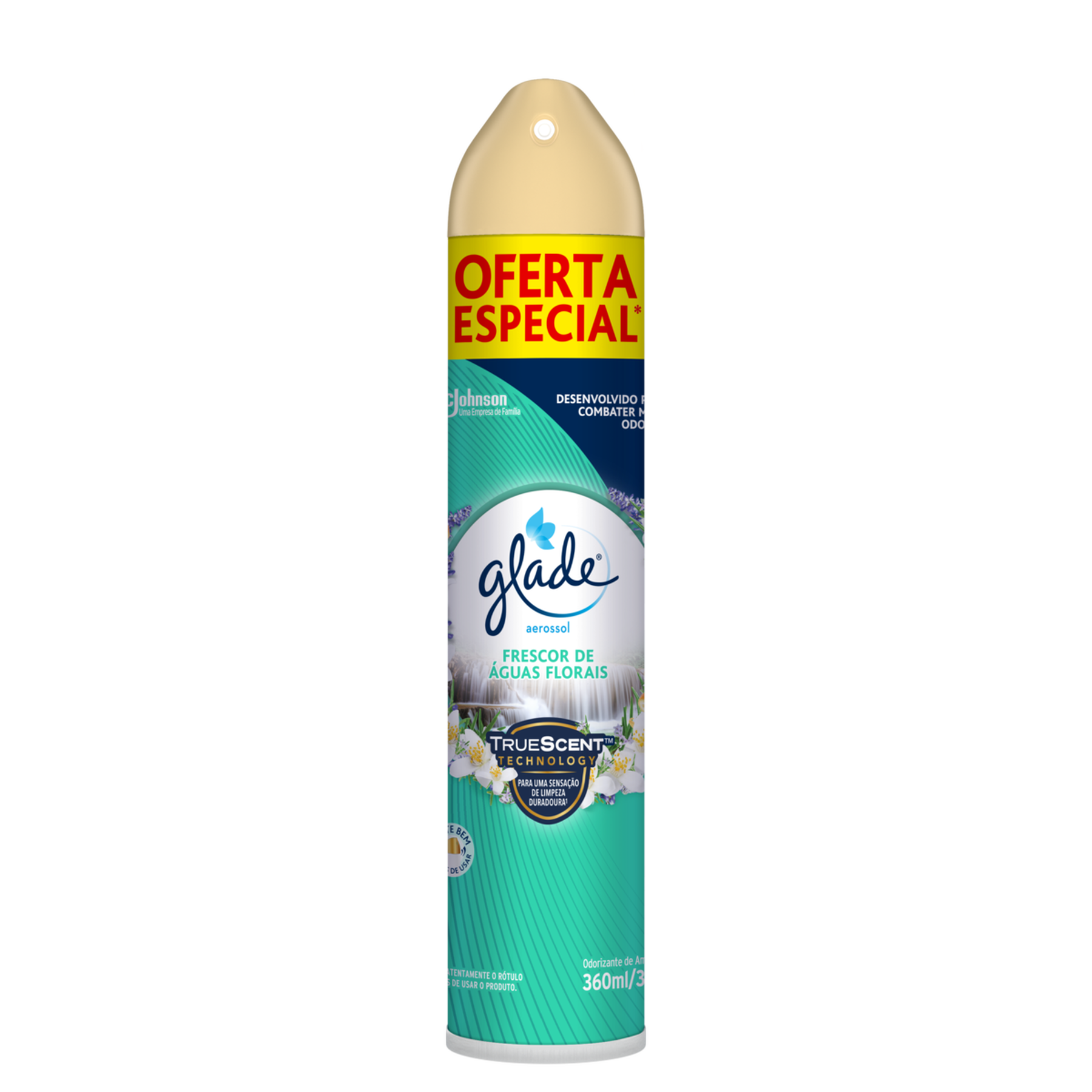 Odorizador de Ambiente Aerossol Frescor de &Aacute;guas Florais Glade Frasco 360ml Spray Oferta Especial