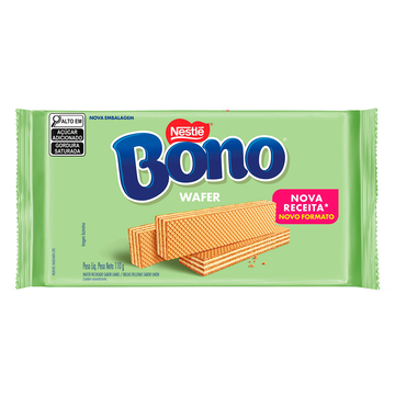 Biscoito Wafer Recheio Torta de Limão Nestlé Bono Pacote 110g