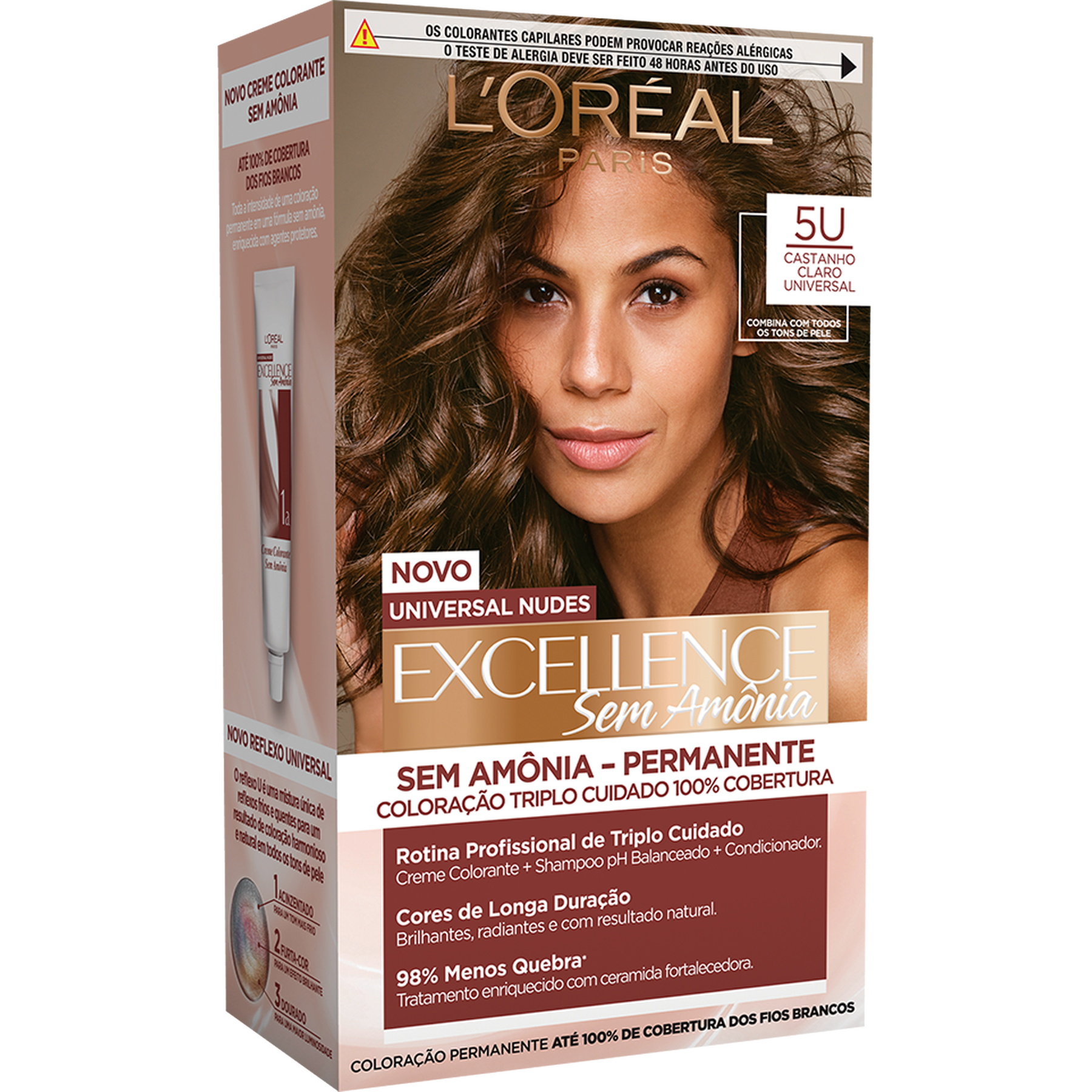 Tintura para Cabelo Castanho Claro Universal 5 Imédia Sem Amônia