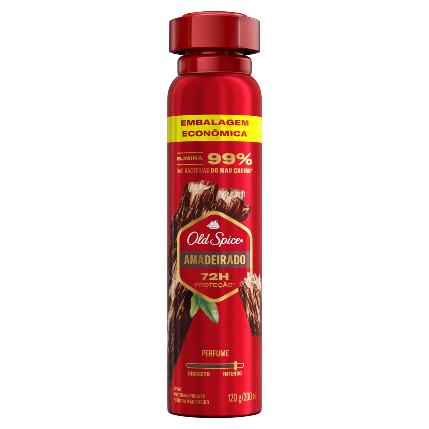 Antitranspirante Amadeirado Old Spice Spray 200ml - Embalagem Econômica