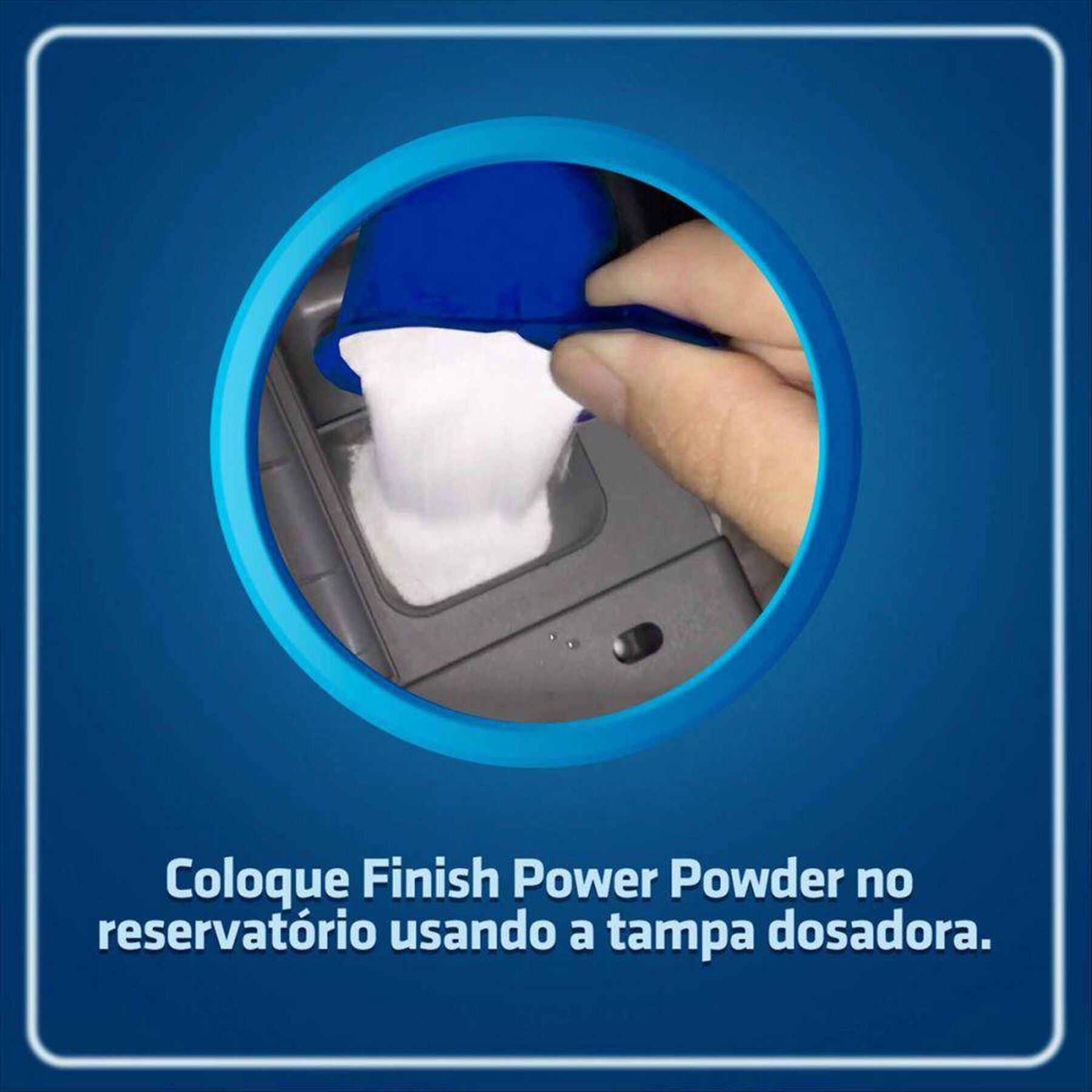 Detergente em Pó para Máquina de Lavar Louças Finish Power Powder Advanced Pote 1kg