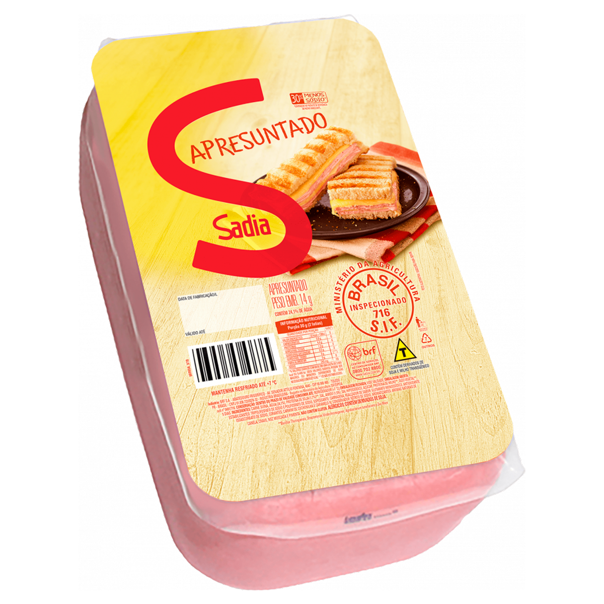 Apresuntado Fatiado Sadia aprox. 150g