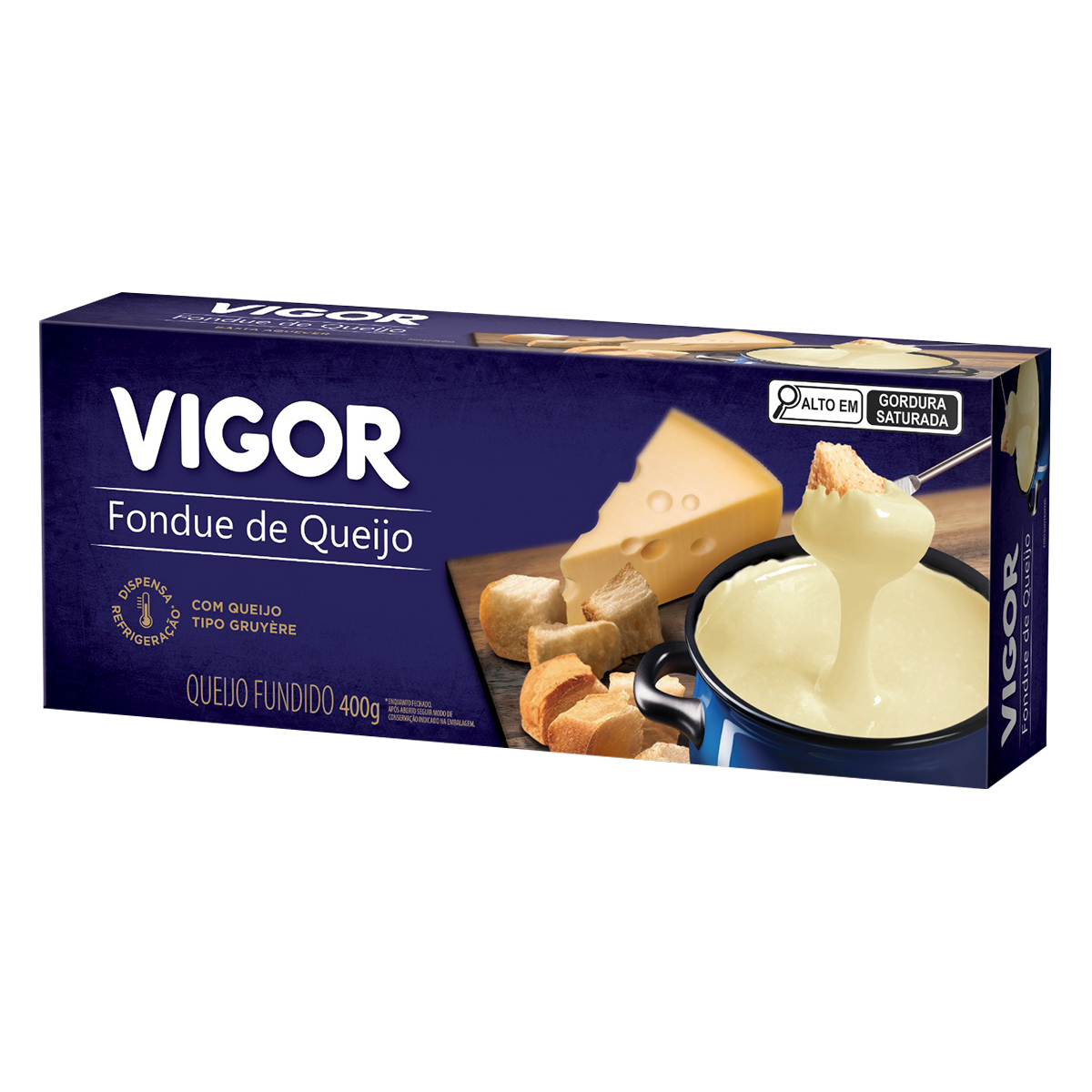Fondue de Queijo Gruy&egrave;re Vigor Caixa 400g