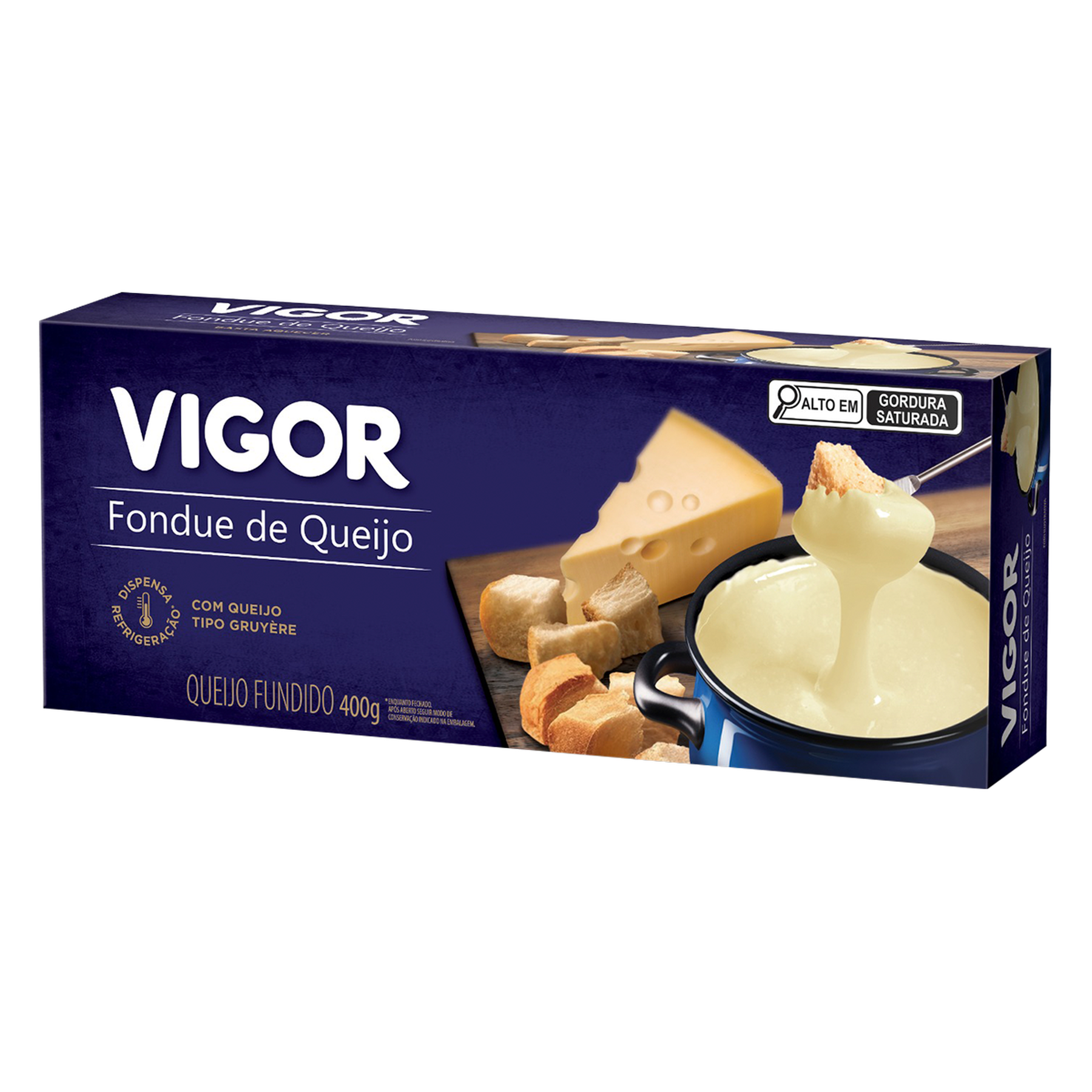 Fondue de Queijo Gruyère Vigor Caixa 400g