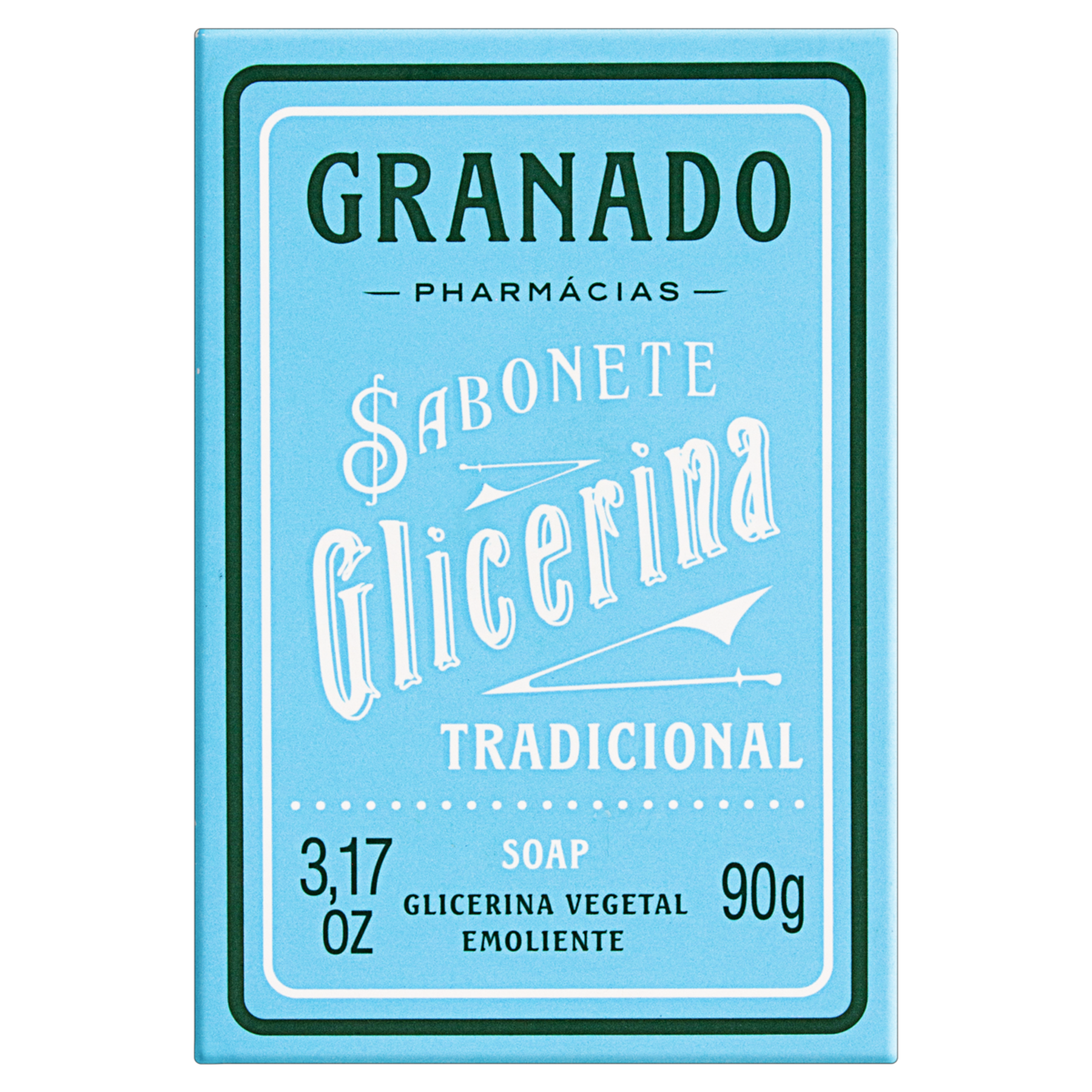 Sabonete em Barra Vegetal Tradicional Granado Glicerina Caixa 90g