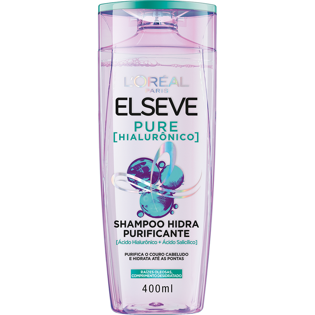 Shampoo Hidra Purificante Pure Hialur&ocirc;nico Elseve L'Or&eacute;al Paris Frasco 400ml&nbsp;