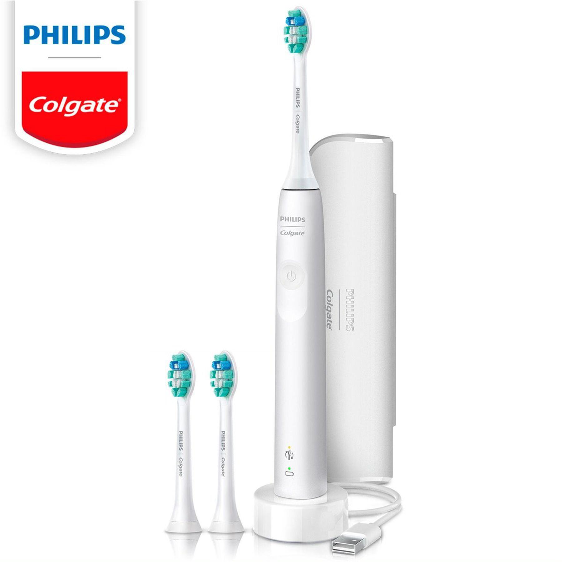 Escova Dental Elétrica SonicPro 30 + Refil Colgate + Philips