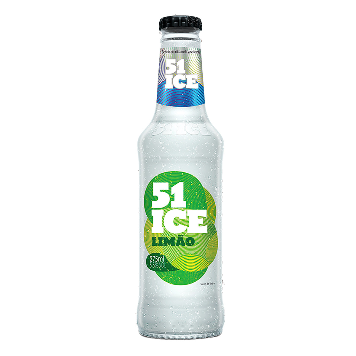 Bebida Mista Alco&oacute;lica Gaseificada Lim&atilde;o 51 Ice Garrafa 275ml