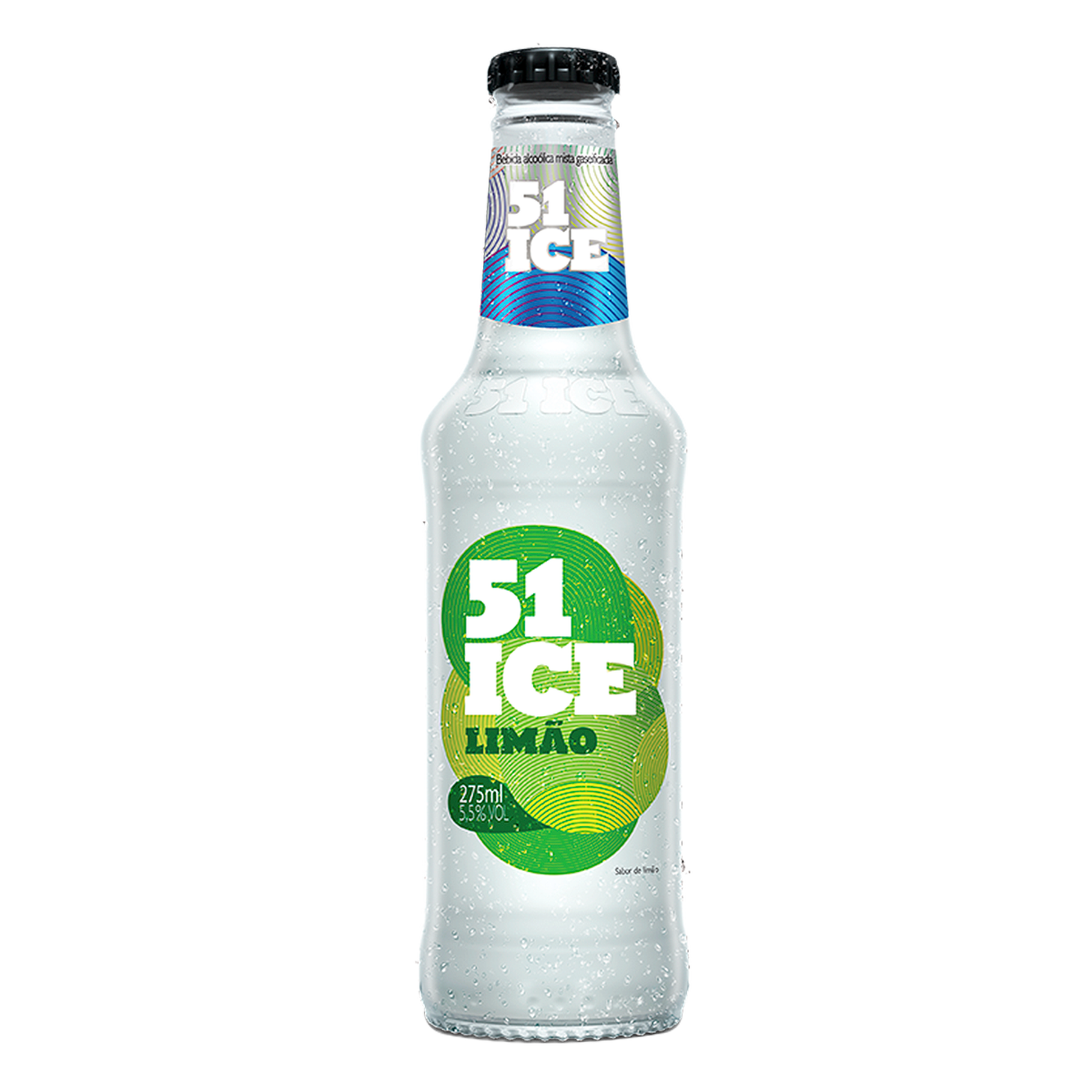 Bebida Mista Alco&oacute;lica Gaseificada Lim&atilde;o 51 Ice Garrafa 275ml