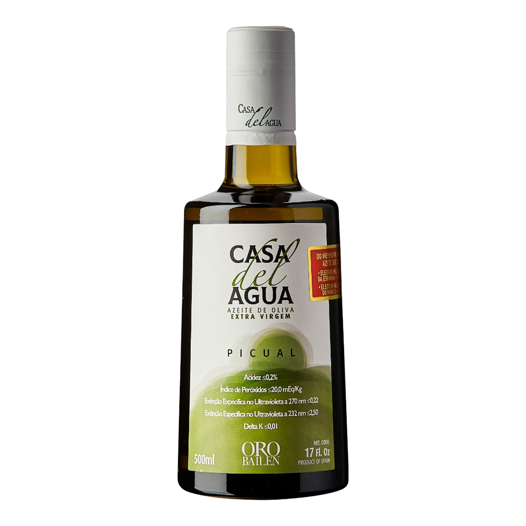 Azeite de Oliva Extra Virgem Casa del Agua Vidro 500ml