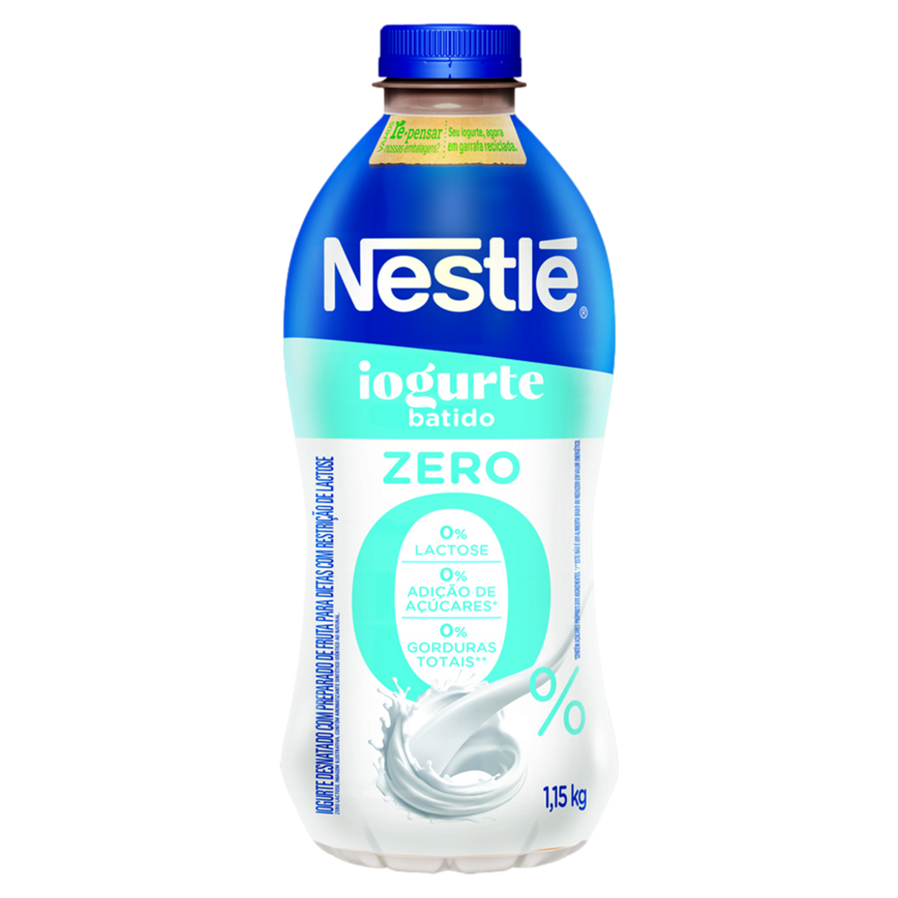 Iogurte Desnatado Batido Zero Lactose Nestl&eacute; Garrafa 1,15kg