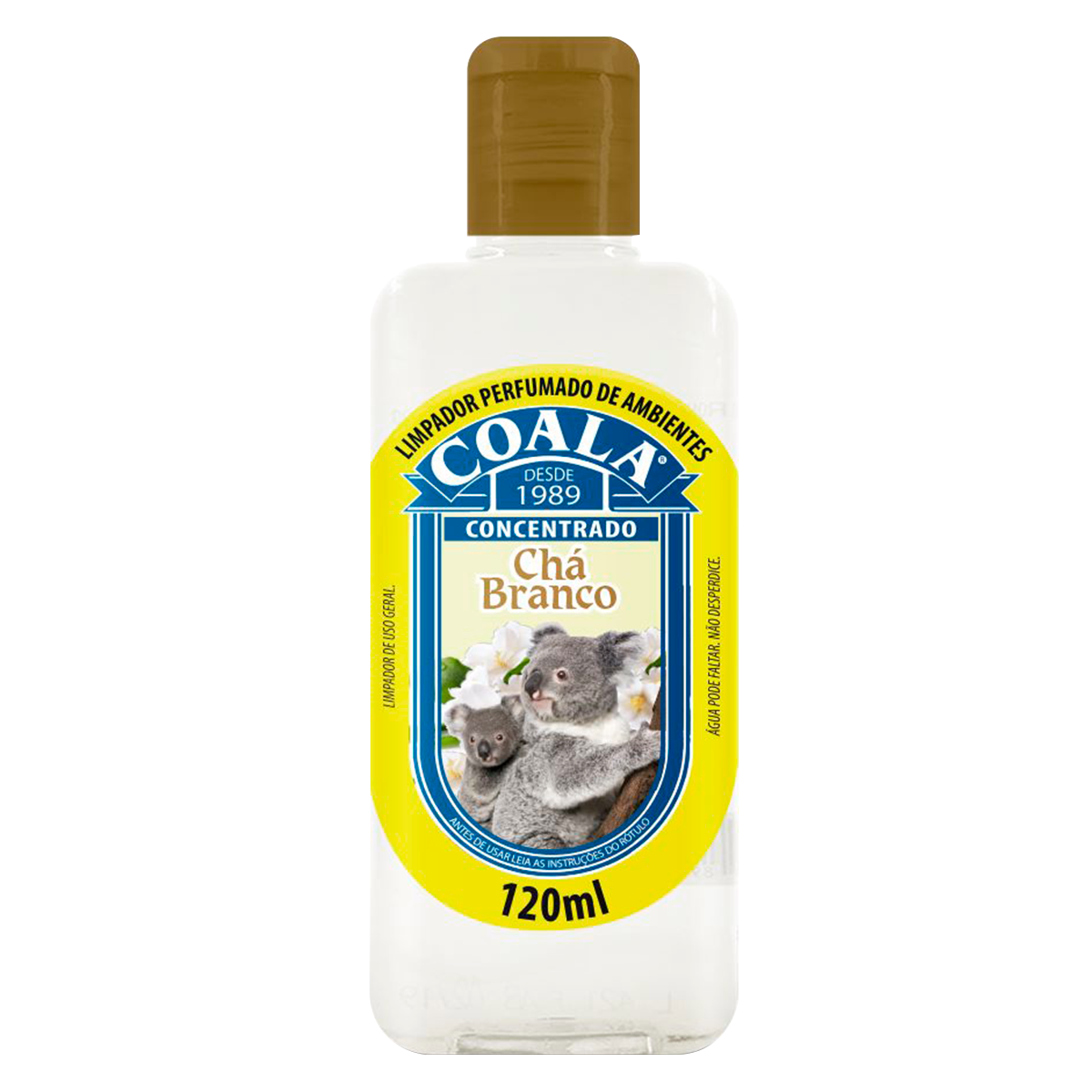 Limpador Perfumado de Ambientes Ch&aacute; Branco Coala Squeeze 120ml