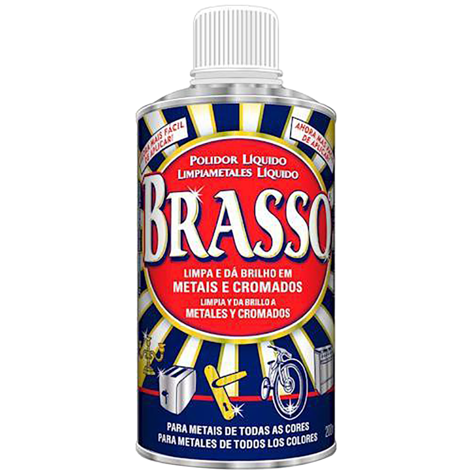 Polidor de Metais Líquido Brasso Frasco 200ml