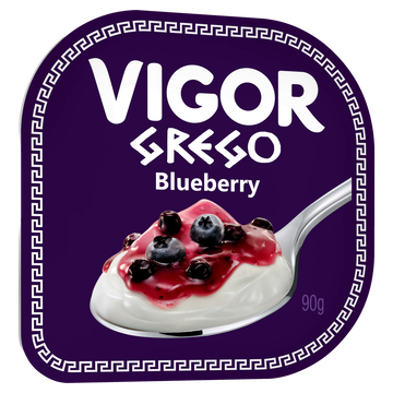 Iogurte Grego Blueberry Vigor Pote 90g