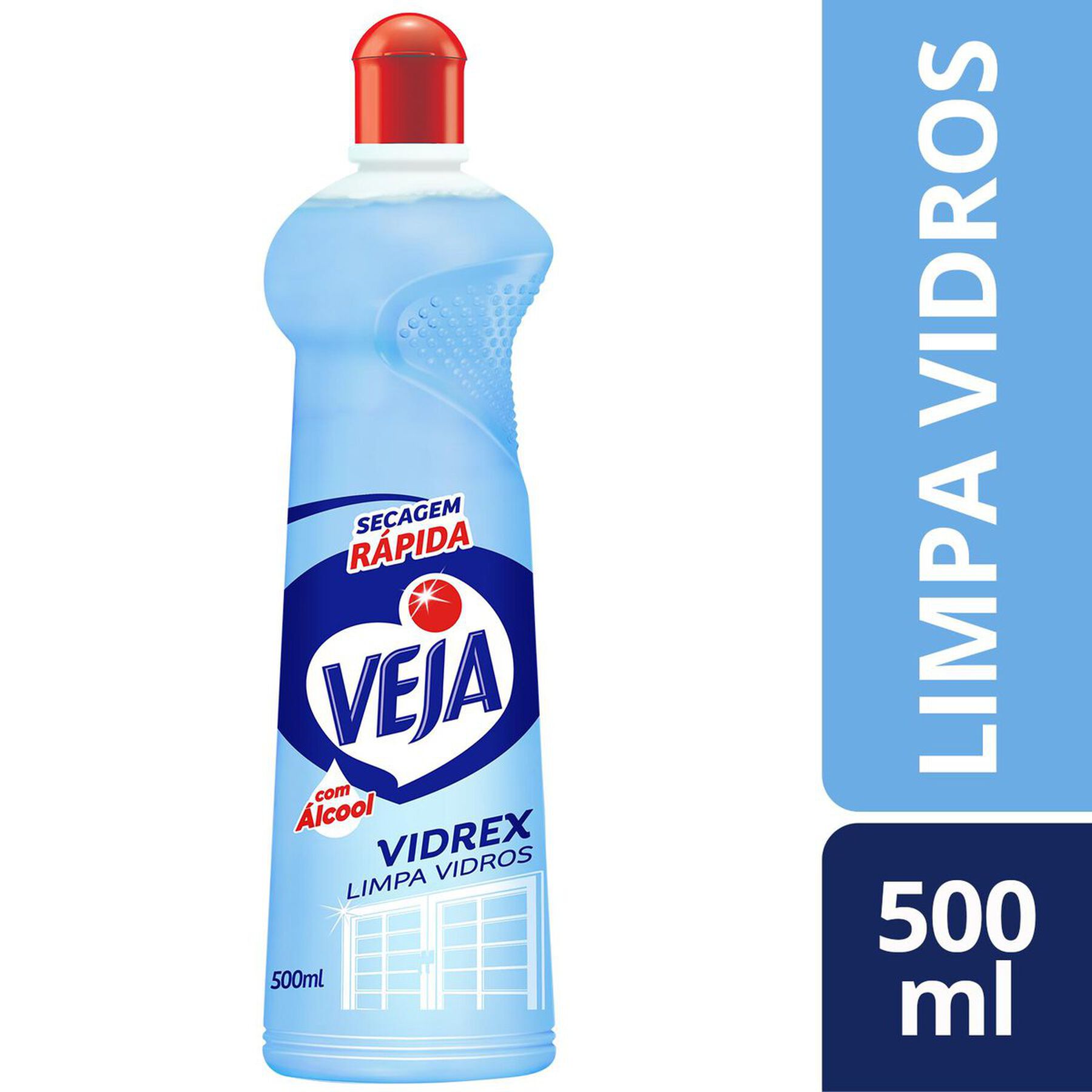 Limpa-Vidro Líquido Veja Vidrex Squeeze 500ml