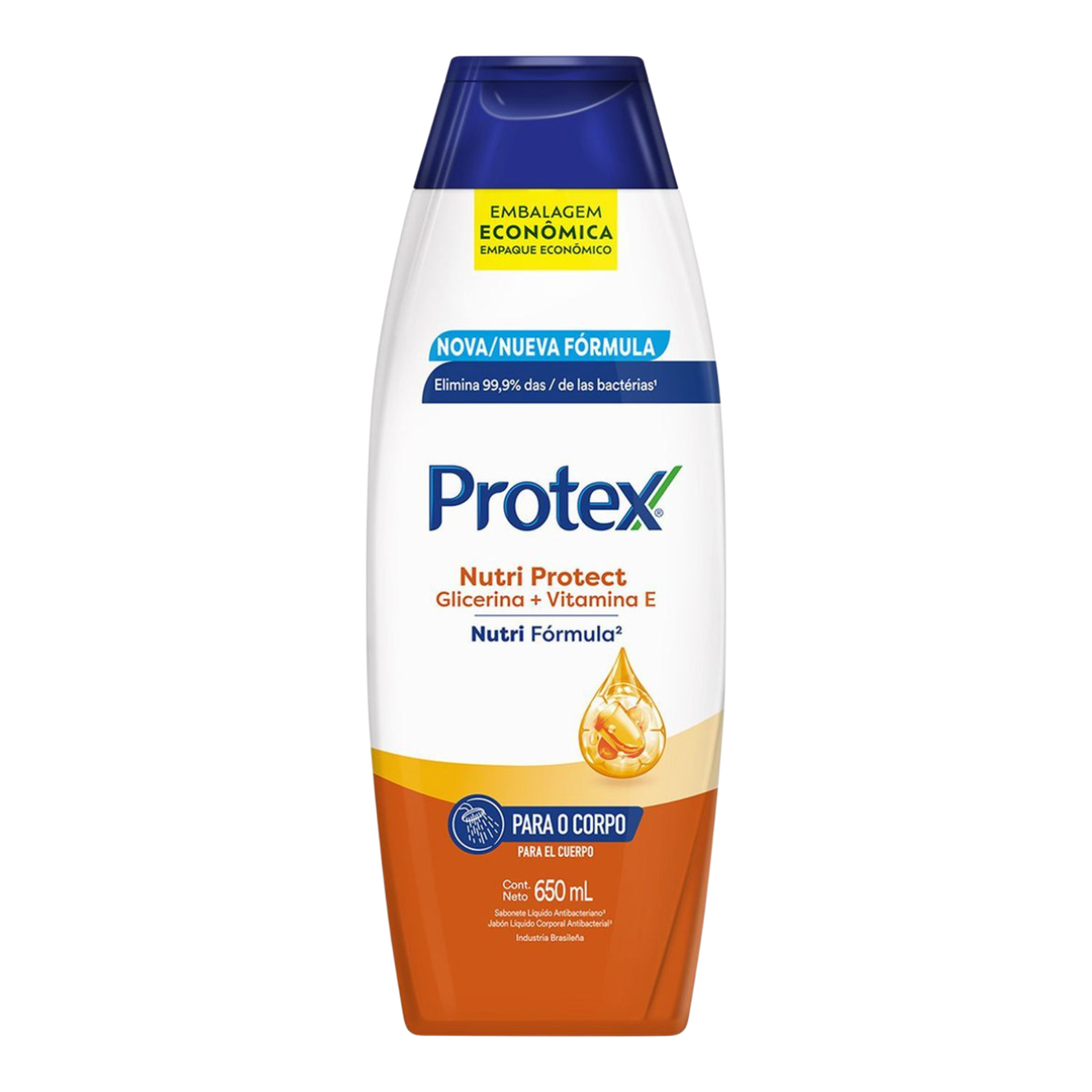 Sabonete L&iacute;quido Antibacteriano Protex Nutri Protect Frasco 650ml