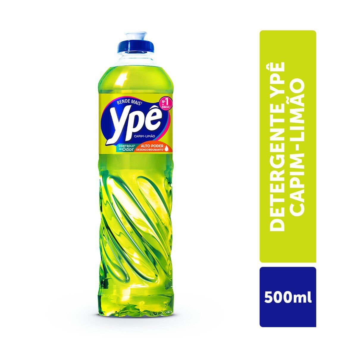 Detergente L&iacute;quido Capim Lim&atilde;o Yp&ecirc; 500ml