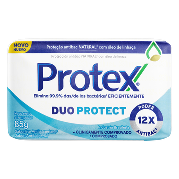 Sabonete em Barra Antibacteriano Protex Duo Protect Cartucho 85g