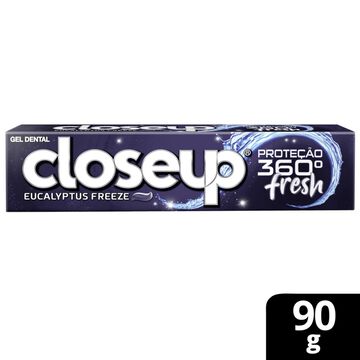 Gel Dental Eucalyptus Freeze Closeup Proteção 360° Fresh Caixa 90g