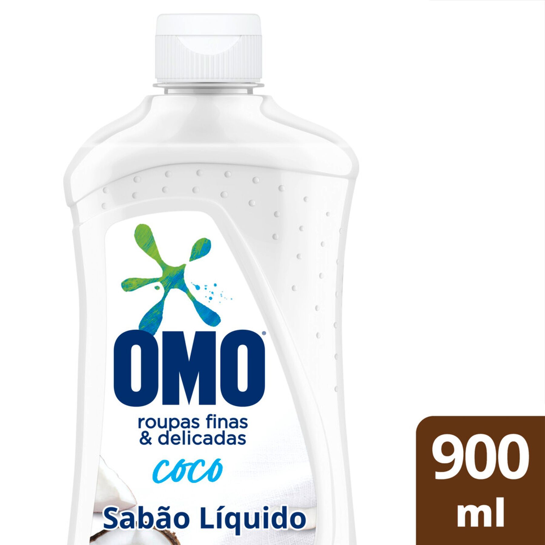 Sab&atilde;o L&iacute;quido Lava Roupas Finas e Delicadas Coco Omo Frasco 900ml&nbsp;