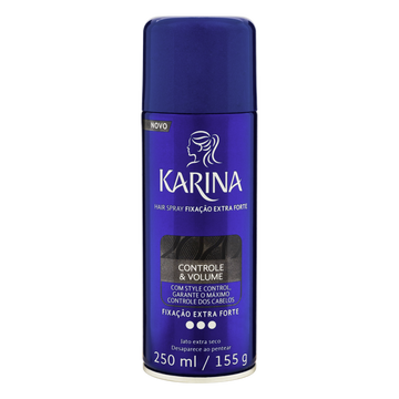 Hair Spray Extra Forte Controle e Volume Karina Frasco 250ml